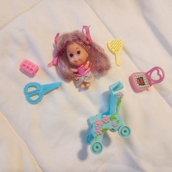 Tyco LIDDLE KIDDLES Beauty Parlor Purse ( PLAYSET ) Fashion Doll Salon Vintage - Picture 10 of 10